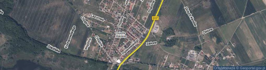 Zdjęcie satelitarne Szymanowskiego Karola ul.